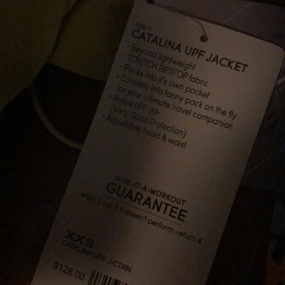 NWT ATHLETA CATALINA UPF JACKET ! COLOR CITRINE!! - Picture 6 of 6